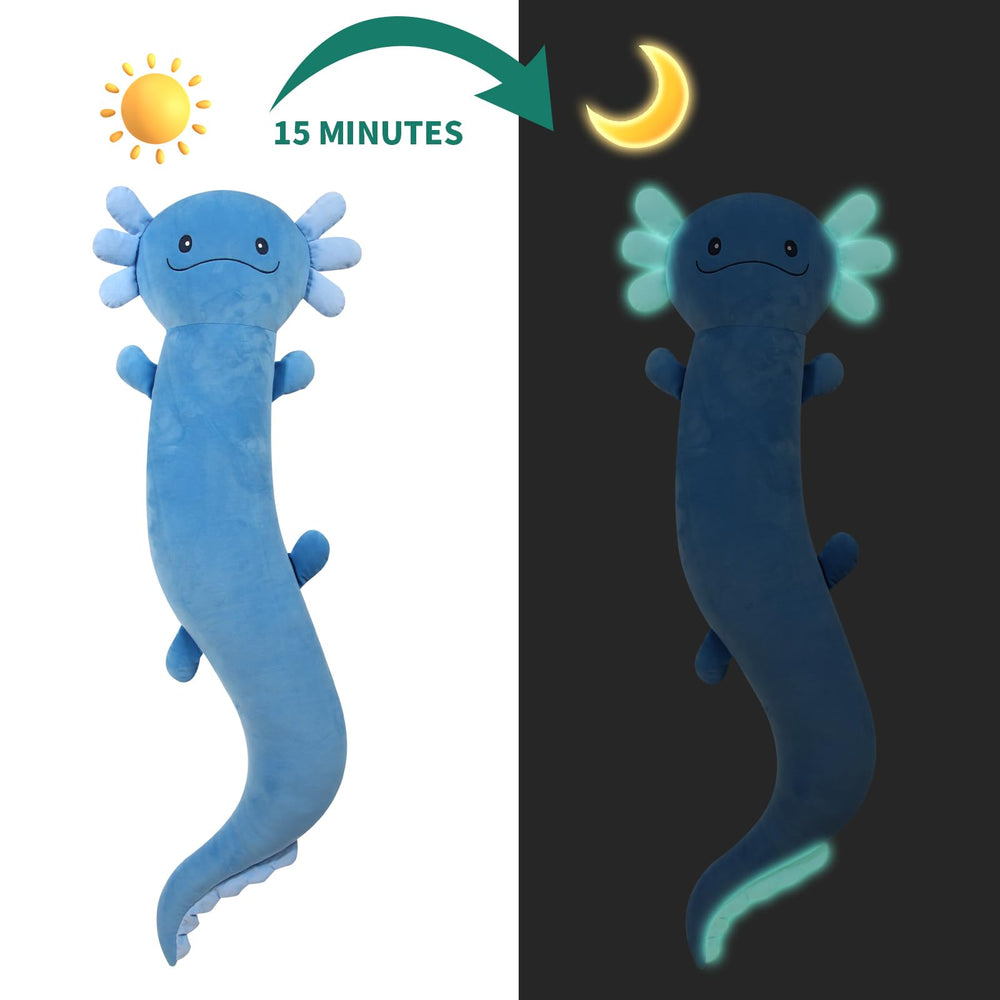 Tianmihou blue axolotl plush giant body pillow for comfortable lounging