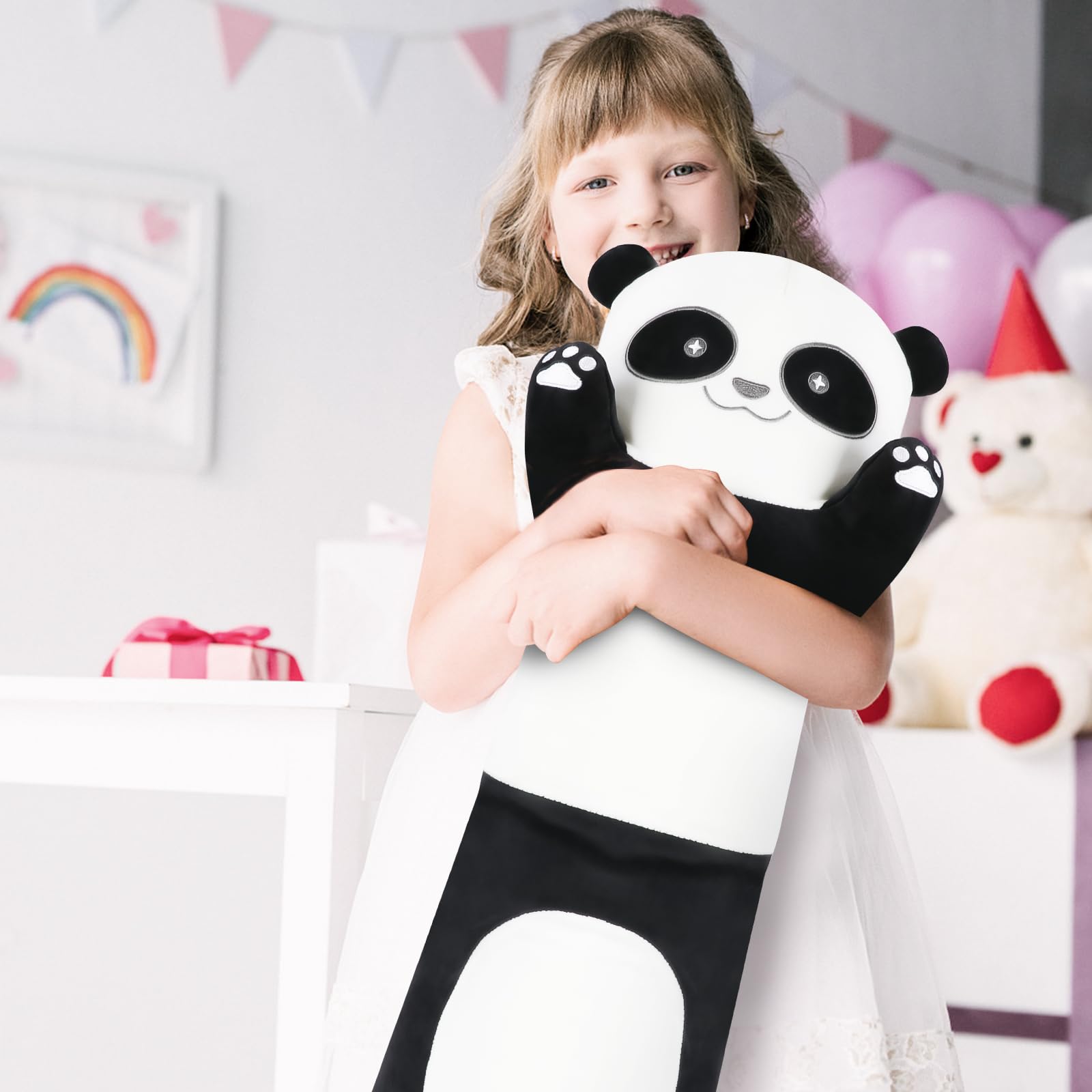 Tianmihou panda plush bedroom décor adds whimsical charm to kids’ rooms.