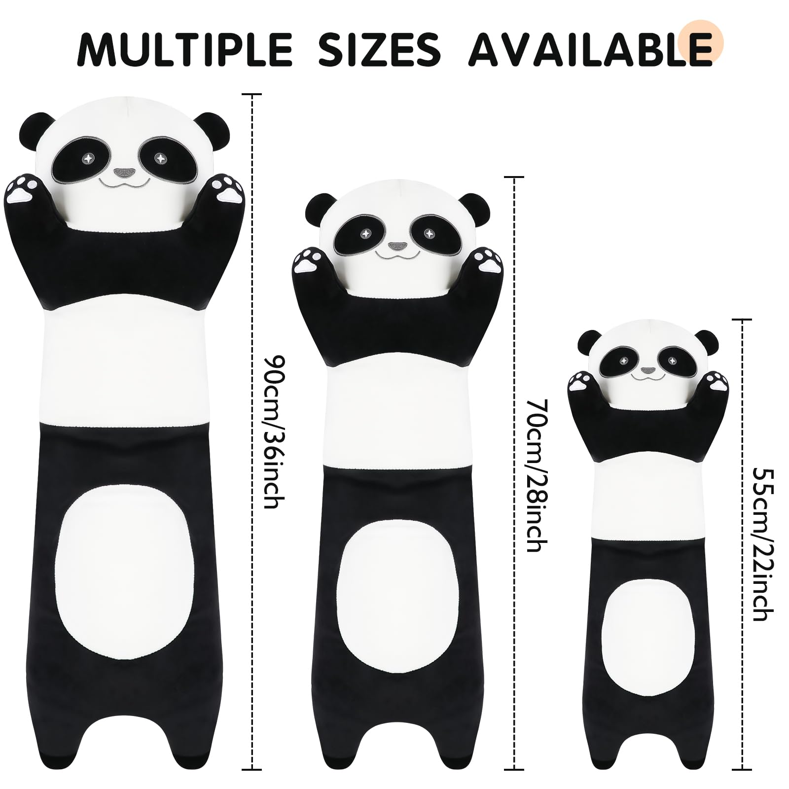 Tianmihou panda plush soft-fabric texture highlights gentle touch for bedtime comfort.