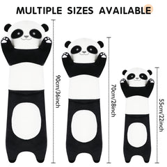 Tianmihou panda plush soft-fabric texture highlights gentle touch for bedtime comfort.