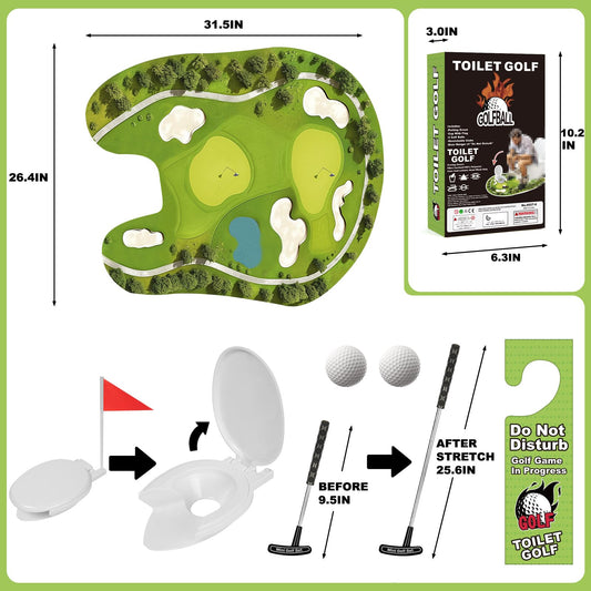 TIANSTIAL Toilet Golf Game golf balls for smooth putts and practice