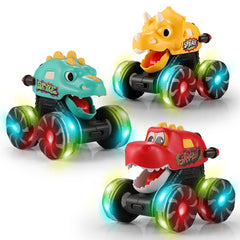 TIAONIAO dinosaur truck pack for toddlers sparks imaginative play