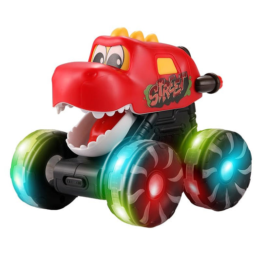 TIAONIAO dinosaur trucks with lightning wheels invite fast, energetic play