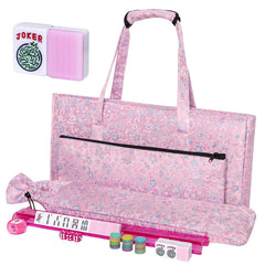 TIASUSAN pink American Mahjong tiles with smooth finish for easy recognition.