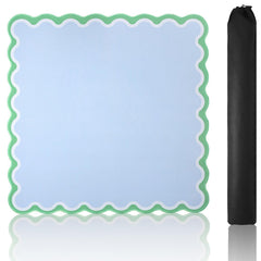 TIASUSAN blue Mahjong mat top view showing the 31.5 x 31.5 inch surface for games