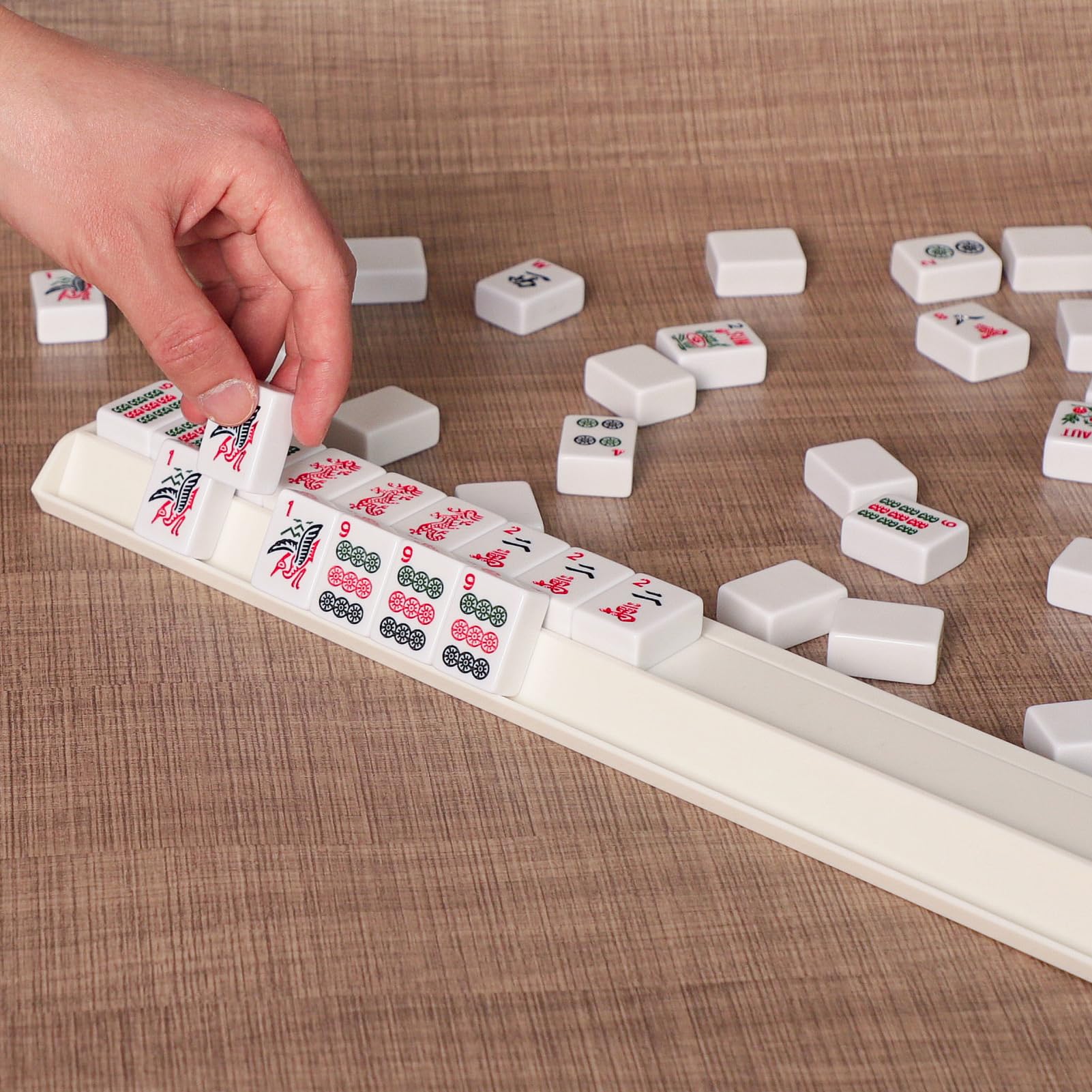 TIASUSAN color options blue red white for mahjong racks.