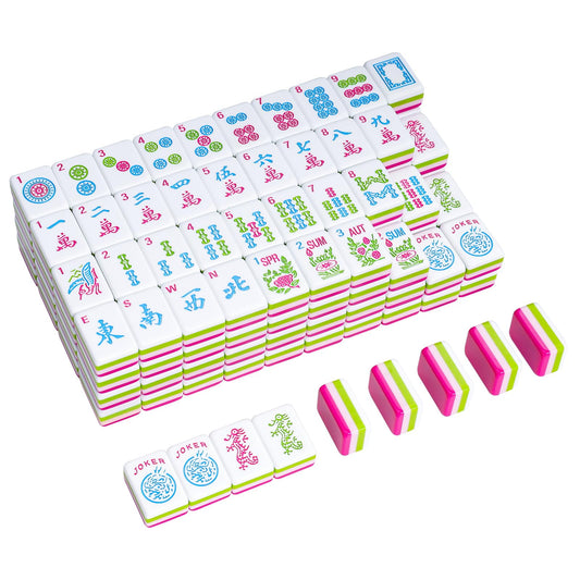 TIASUSAN engraved American Mahjong tiles with four-layer finish and close-up clarity for easy reading