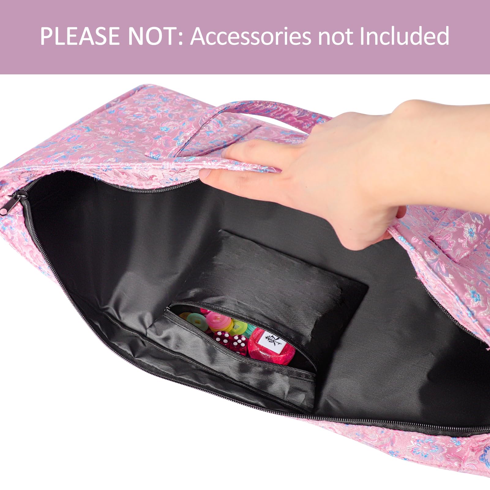 TIASUSAN Bag pocket for dice and chips keeps accessories secure