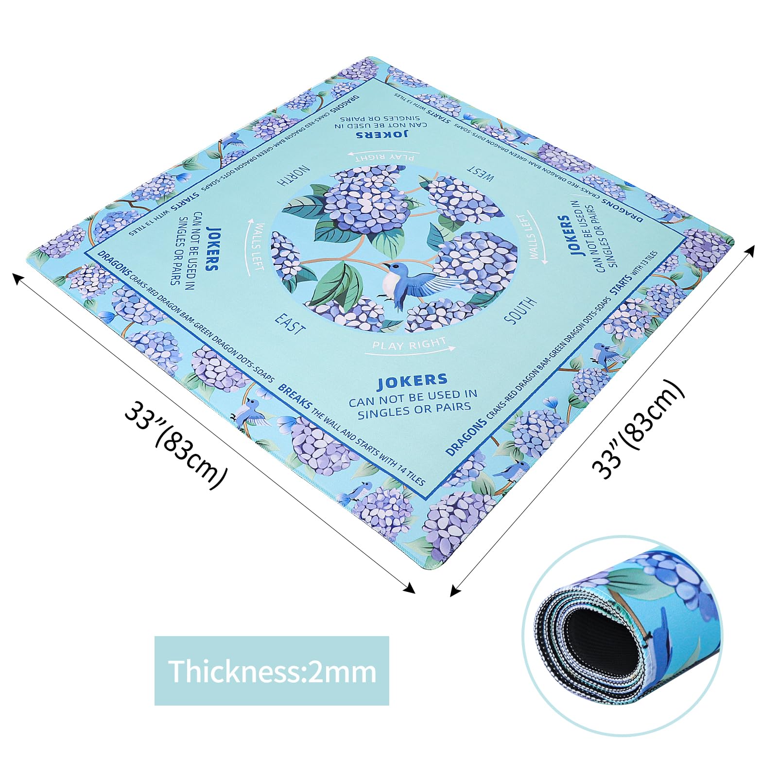 TIASUSAN Mahjong mat carrying bag keeps mat portable and protected