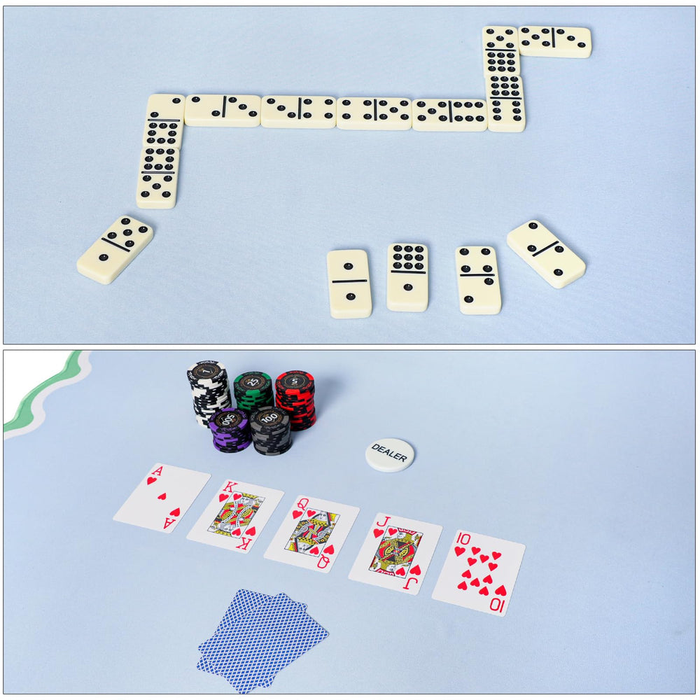 TIASUSAN Mahjong mat includes three dice for quick play