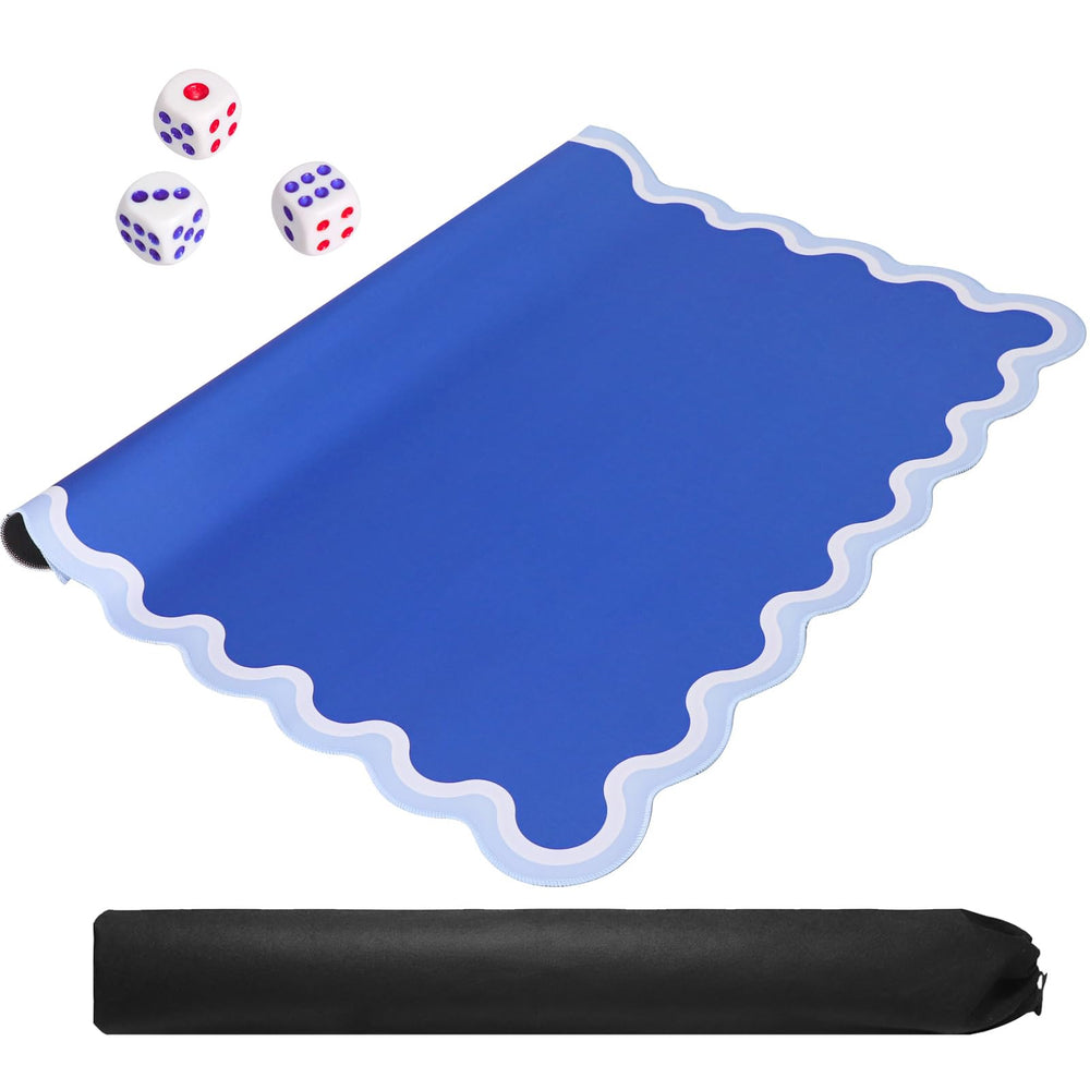 TIASUSAN mat reduces tile clatter with quiet fabric and thick backing.