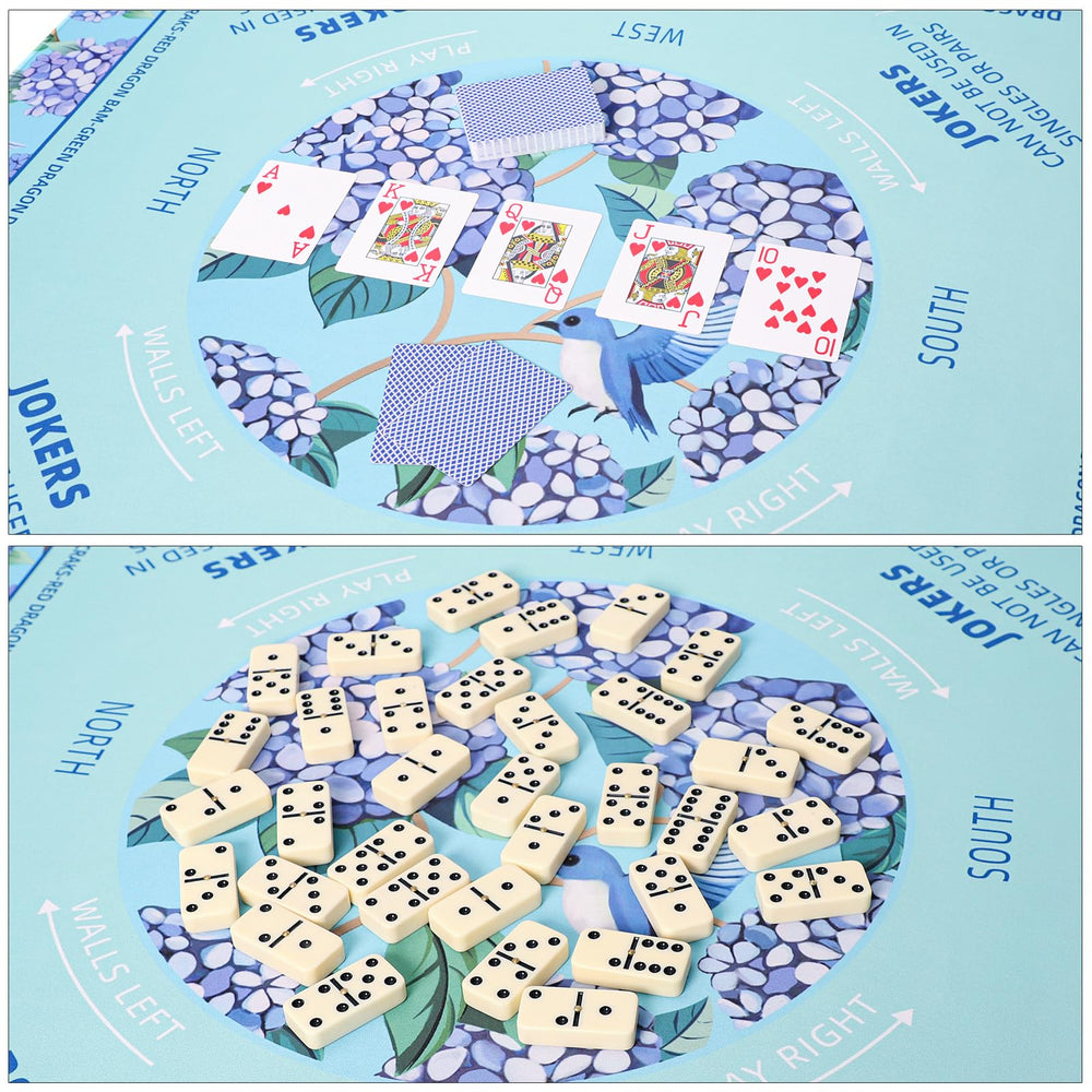 TIASUSAN Mahjong mat roll-up storage keeps setup tidy