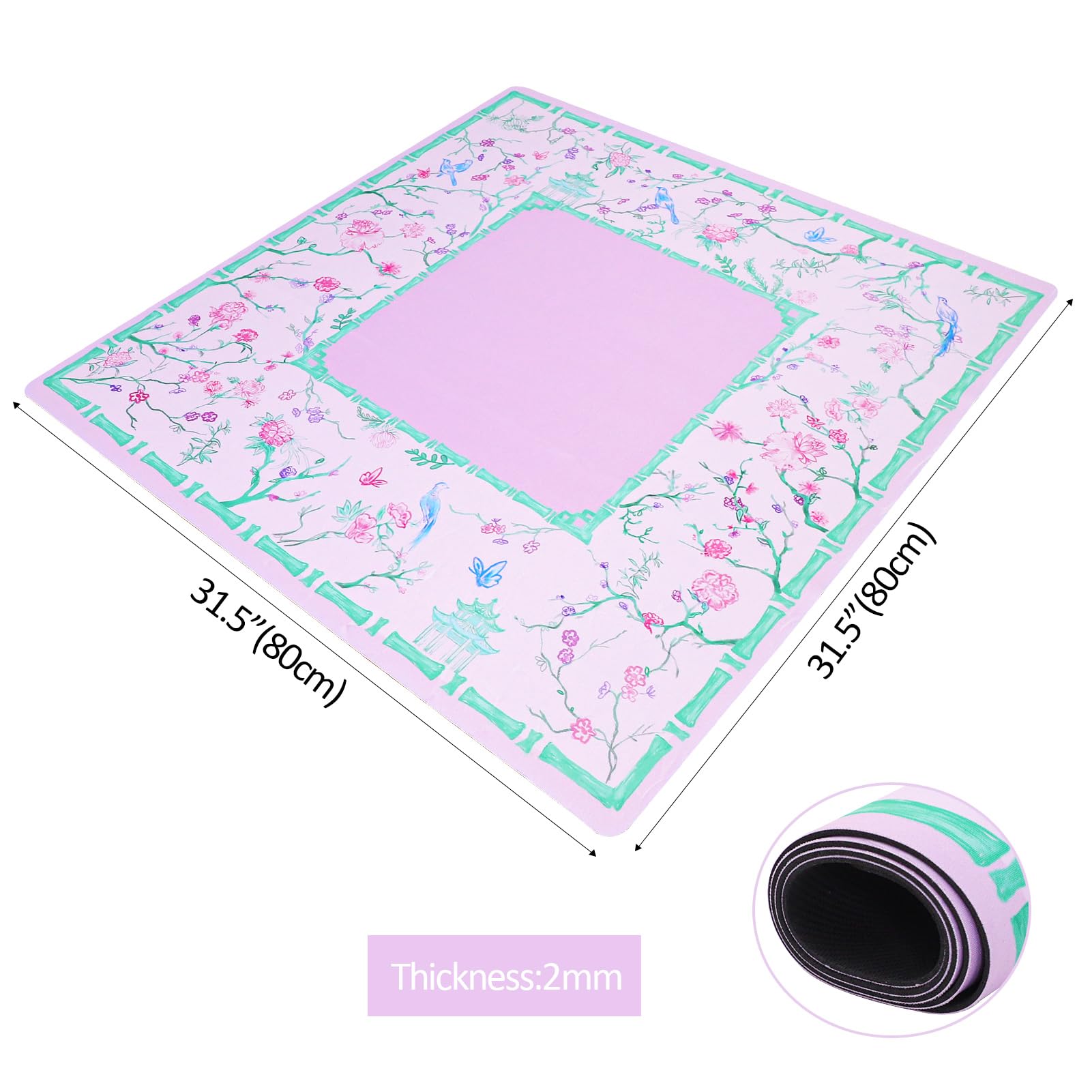 TIASUSAN mahjong mat with carrying bag shown for easy transport