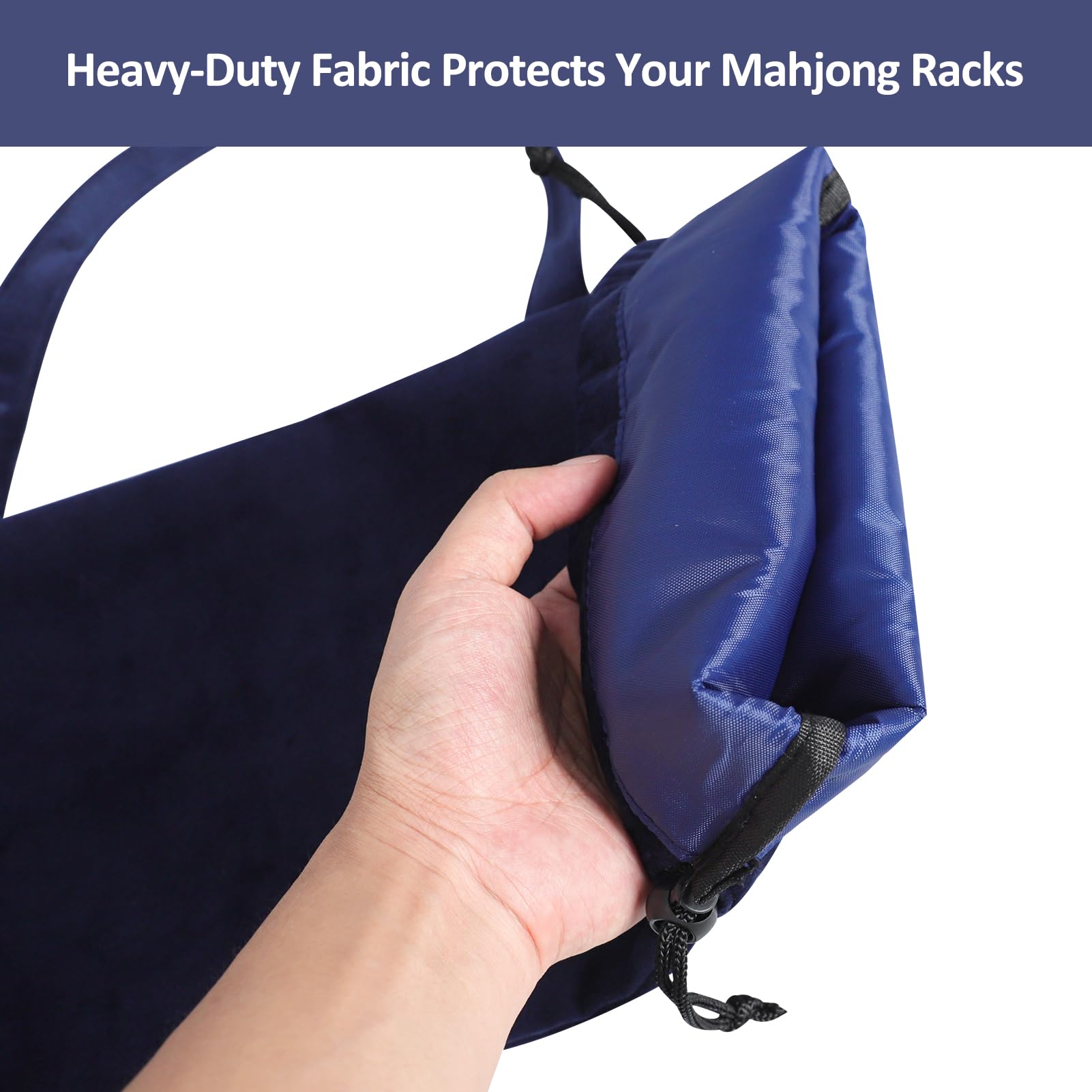 TIASUSAN Mahjong Rack Bag four-slot divider prevents rack contact