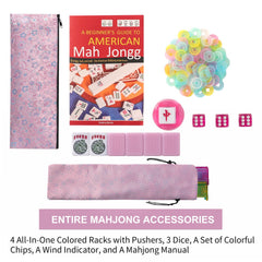 TIASUSAN 166-tile pink set with clear symbols for quick identification.