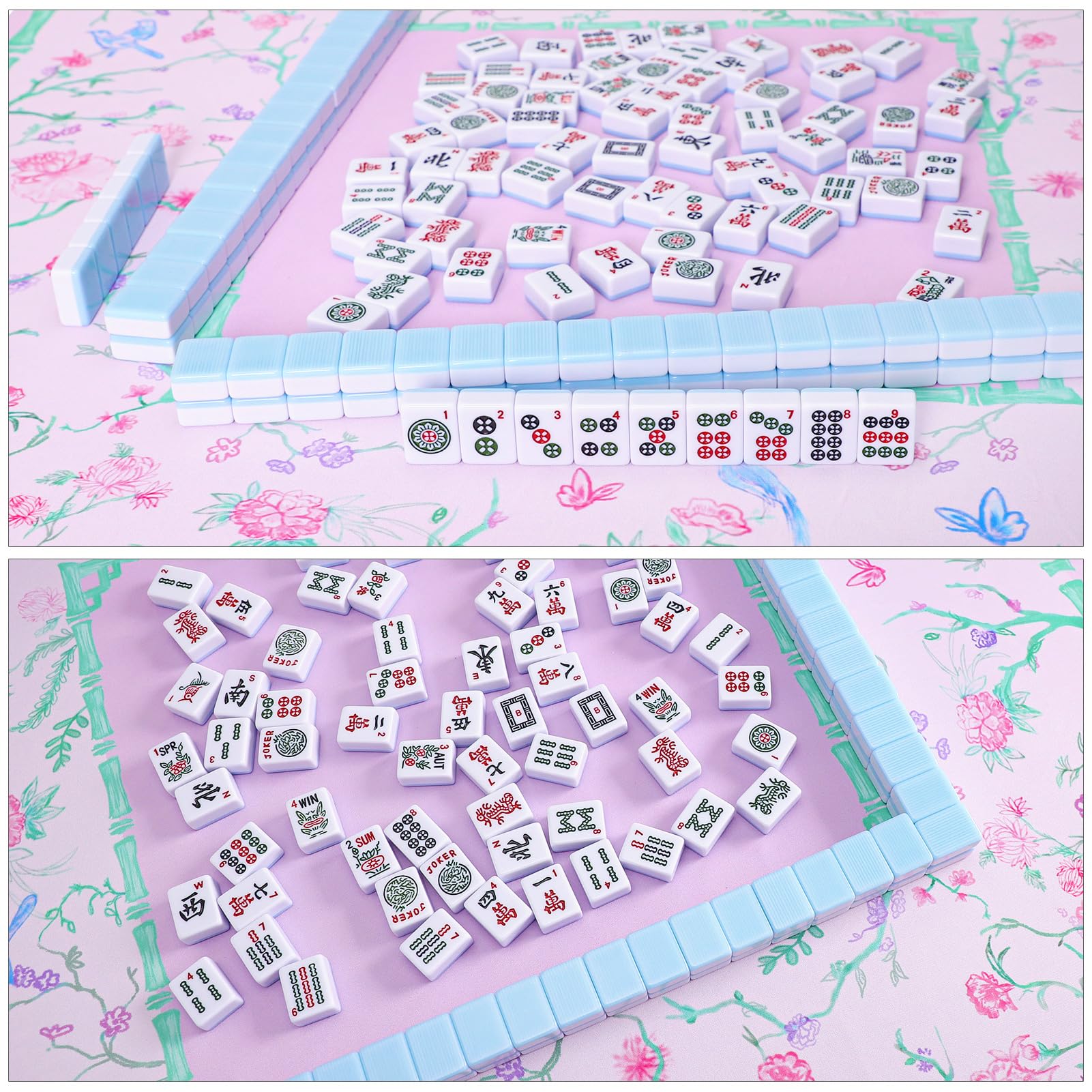 TIASUSAN versatile game mat suitable for mahjong, poker, dominoes, and more