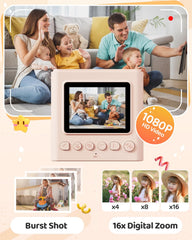 TIATUA Kids Instant Print Camera print function demonstrating on-device printing