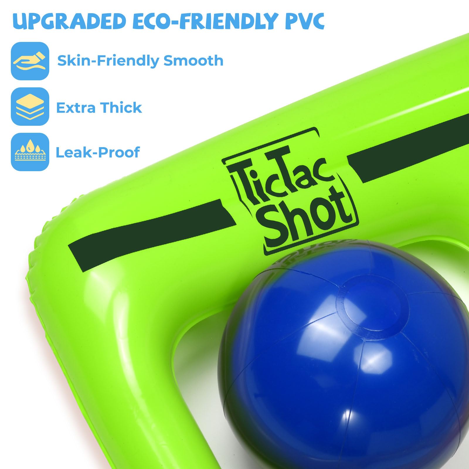 TicTac Shot red and blue balls for quick, lively pool matches.