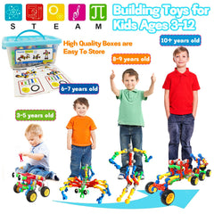 Tidesiok 130-piece kit robot model promoting STEM learning and problem solving.