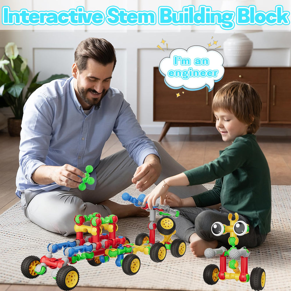 Tidesiok building kit truck model encouraging engineering exploration and teamwork.