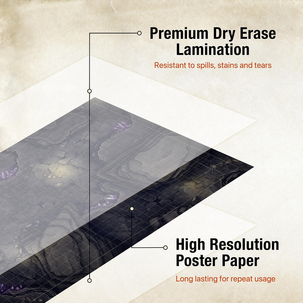 TIDYBOSS swamp terrain grid mat for ambush setups