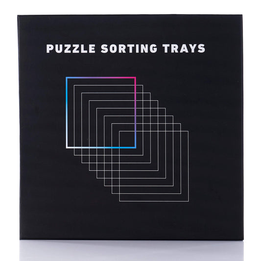 TIDYBOSS black background highlights puzzle pieces for quick color and pattern matching