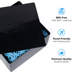TIDYBOSS puzzle trays on a neutral black background, making colors and patterns pop