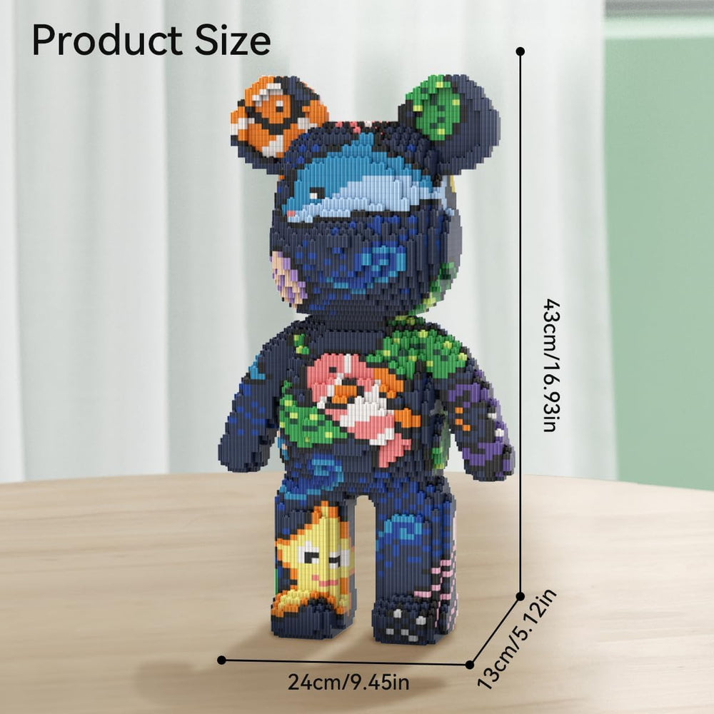 TIEDCWN Teddy Blocks interlocking pieces ensure a stable model during assembly and display.