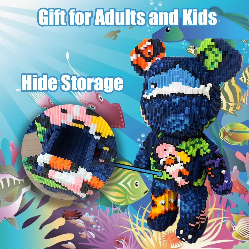 TIEDCWN Teddy Blocks vibrant fade-resistant colors stay bright over time for display and play.