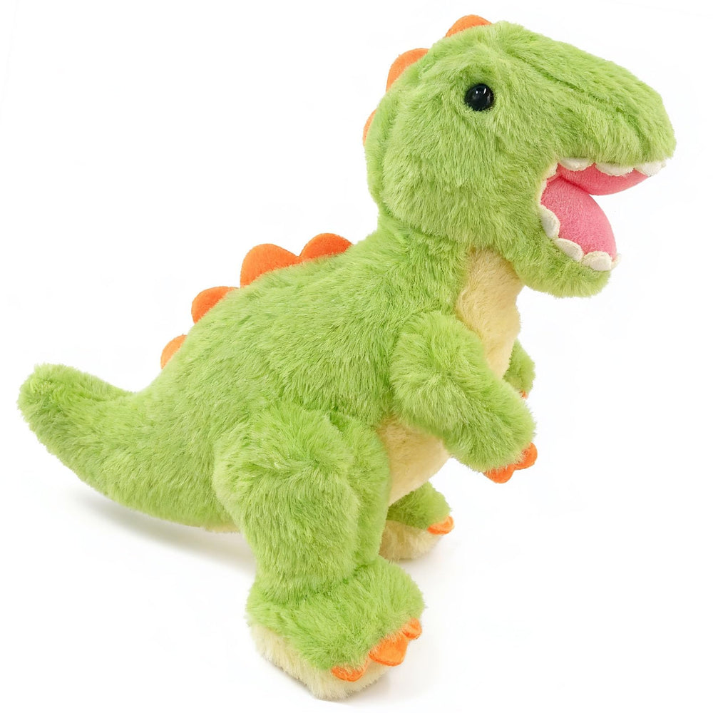 TieGokii cute dino plush face design encourages imaginative storytelling.
