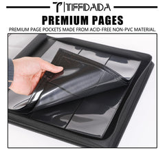 TIFFDADA interior pockets display high-transparency toploaders.