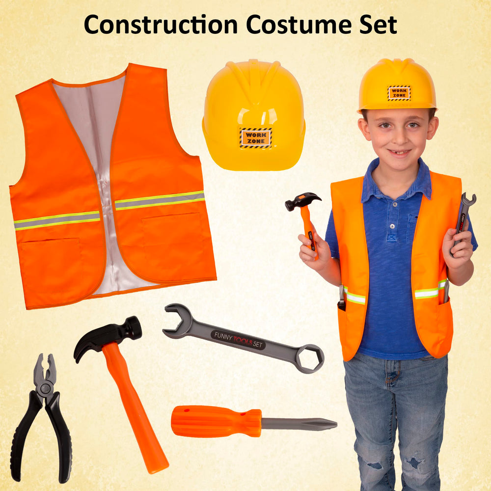 Tigerdoe engineer-stamped construction helmet adds realism to pretend work.