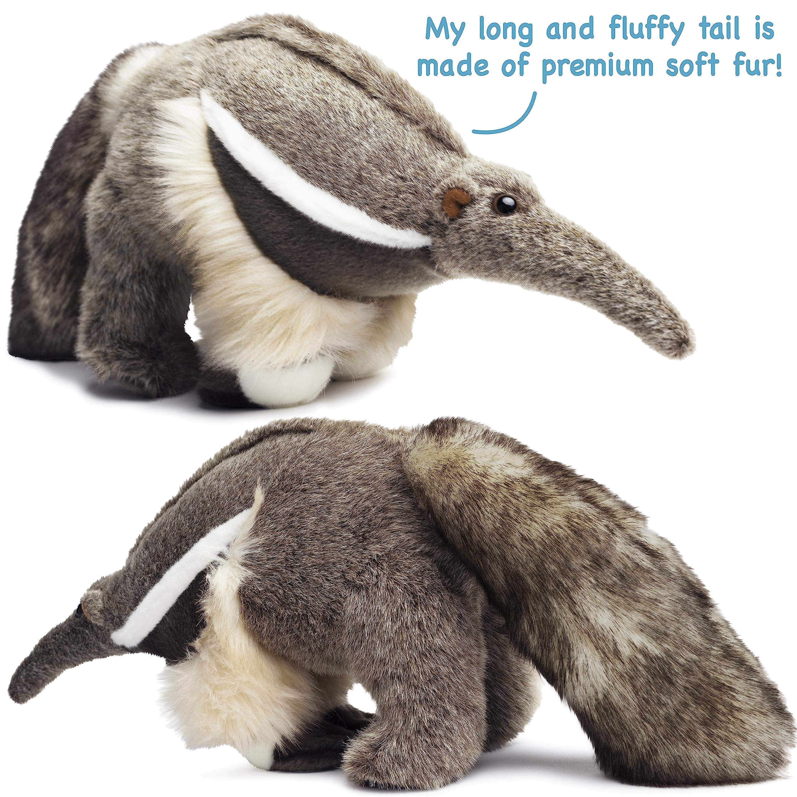 TigerHart Arsenio 18-inch plush size provides easy handling and sharing.