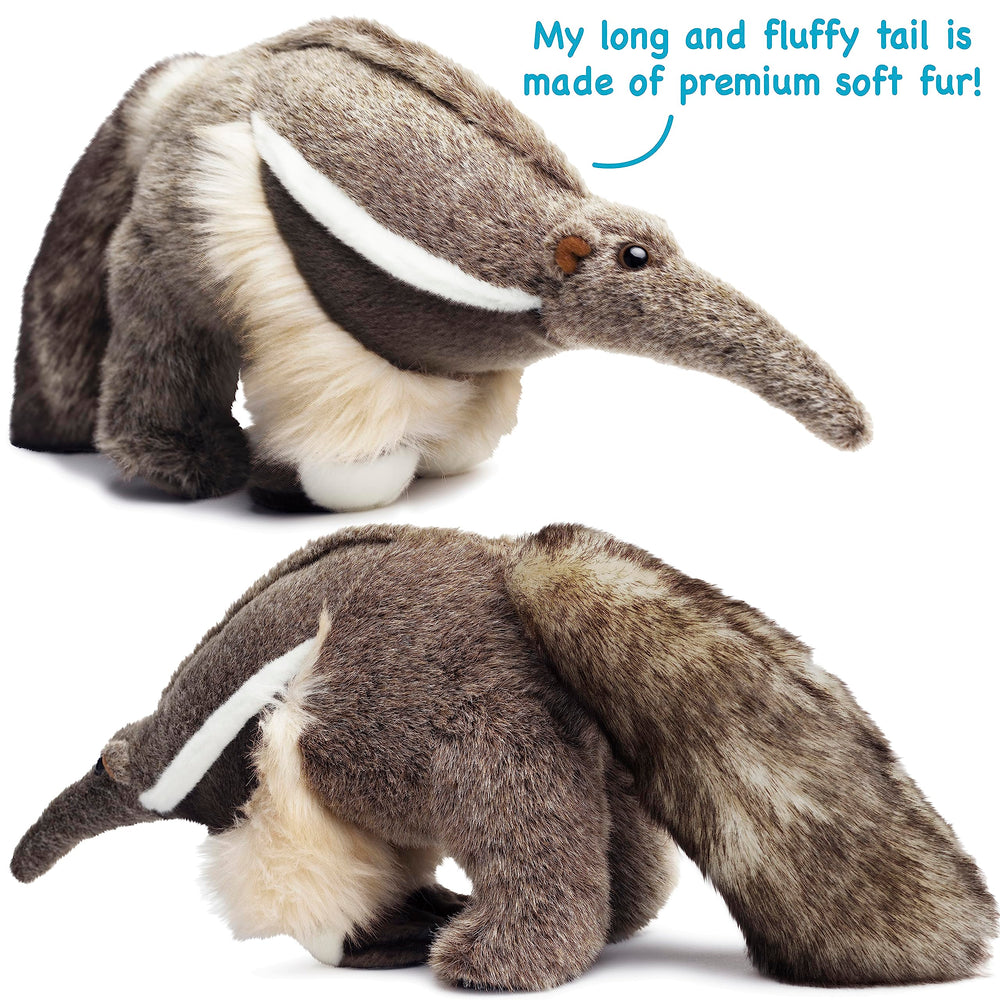 TigerHart Arsenio 18-inch plush size provides easy handling and sharing.