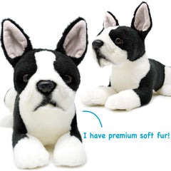 TigerHart Baxter Boston Terrier 12-inch care instructions, hand wash recommended for longevity.