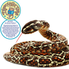TigerHart Bernard Brown Python in a child-friendly hug scene for comforting play.