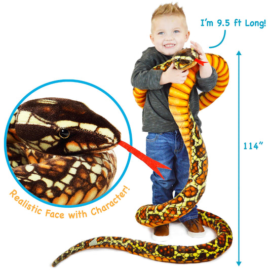 TigerHart Bernard Brown Python soft fabric close-up showing cuddly texture for comfort.