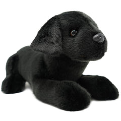 TigerHart Blythe The Black Lab plush front view; soft cuddle-ready fabric.