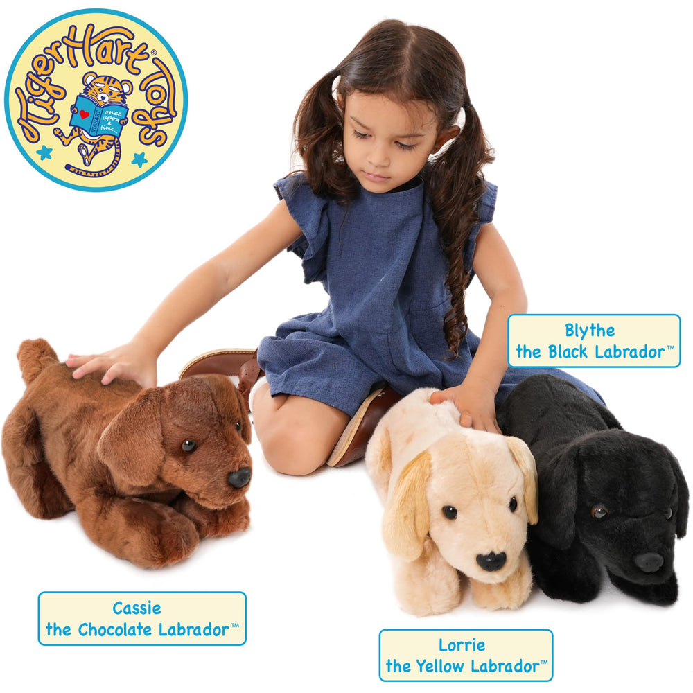 TigerHart Blythe The Black Lab plush story card; enhances imaginative play.