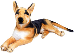 TigerHart Hero German Shepherd 19in plush front view, soft and huggable for kids