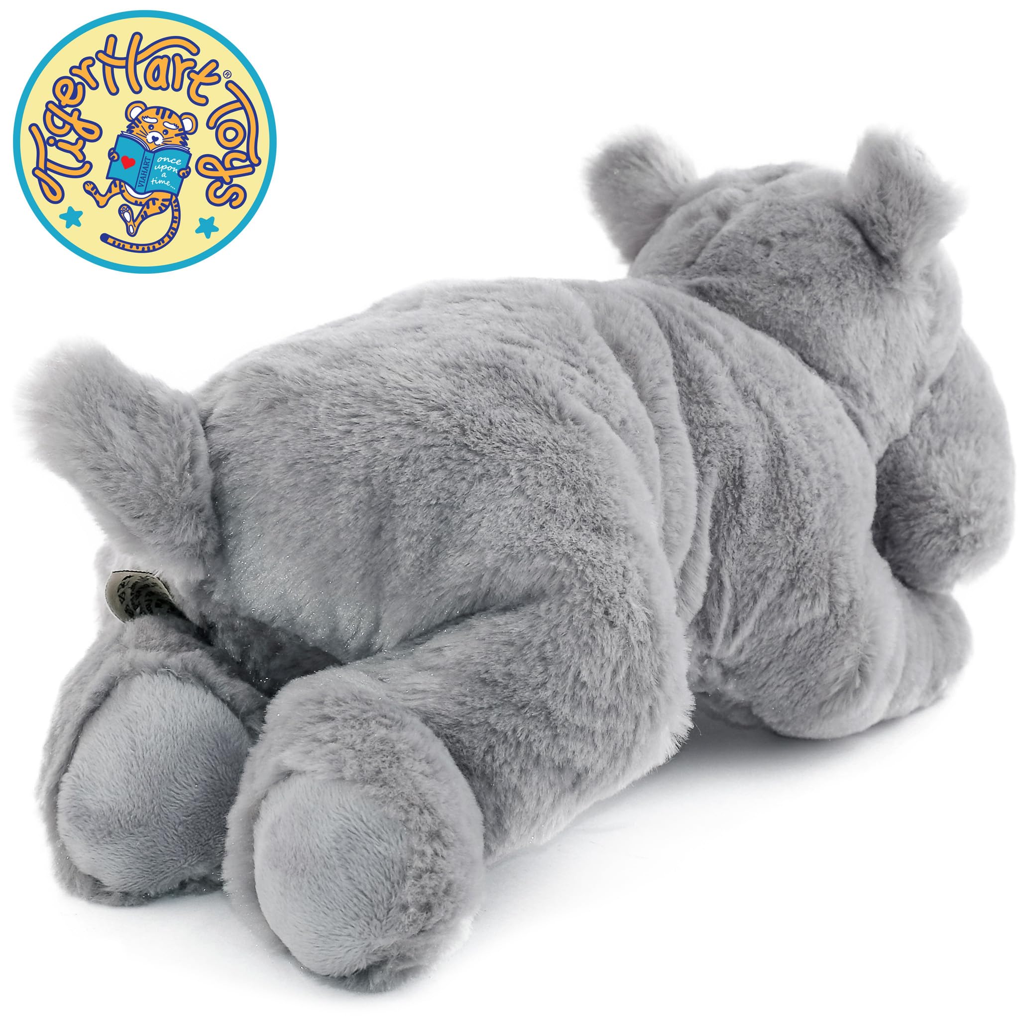 TigerHart Huck the Hippo plush is easy to care for with gentle washing.