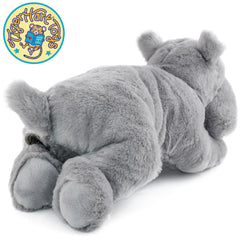 TigerHart Huck the Hippo plush is easy to care for with gentle washing.