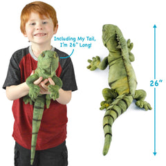 TigerHart Igor iguana tail close up highlights playful design and realism.