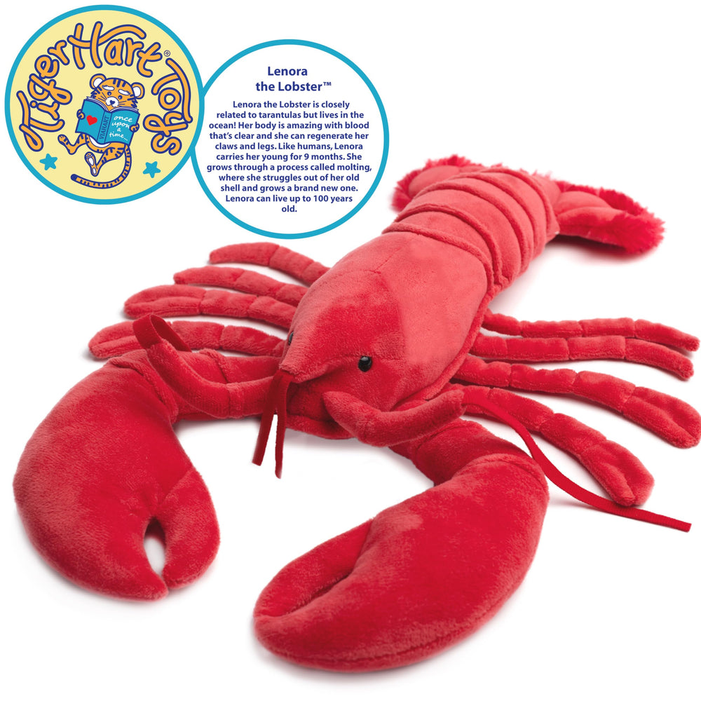 TigerHart Lenora lobster body shows secure stitching and kid-friendly design.