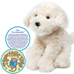 TigerHart Luka Labradoodle plush, beads-weighted interior for a balanced feel