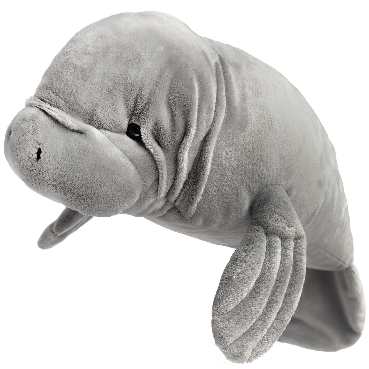 TigerHart Morgan manatee plush front view; soft, huggable 21-inch companion