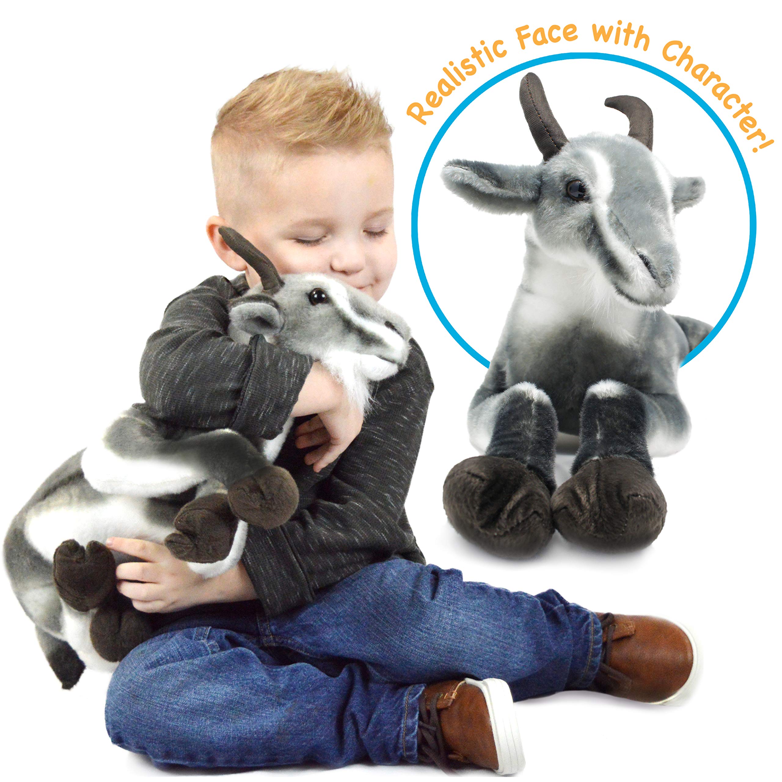 TigerHart Patrick plush closeup soft fabric shows gentle texture for comforting play.