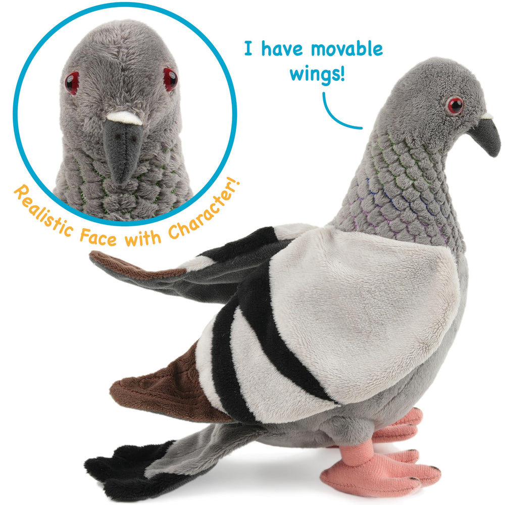 TigerHart Pepper the Pigeon washcare instructions help keep it clean between adventures.