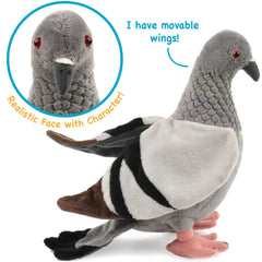 TigerHart Pepper the Pigeon washcare instructions help keep it clean between adventures.