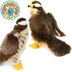 TigerHart Percival Peregrine Plush care instructions: hand wash and air dry